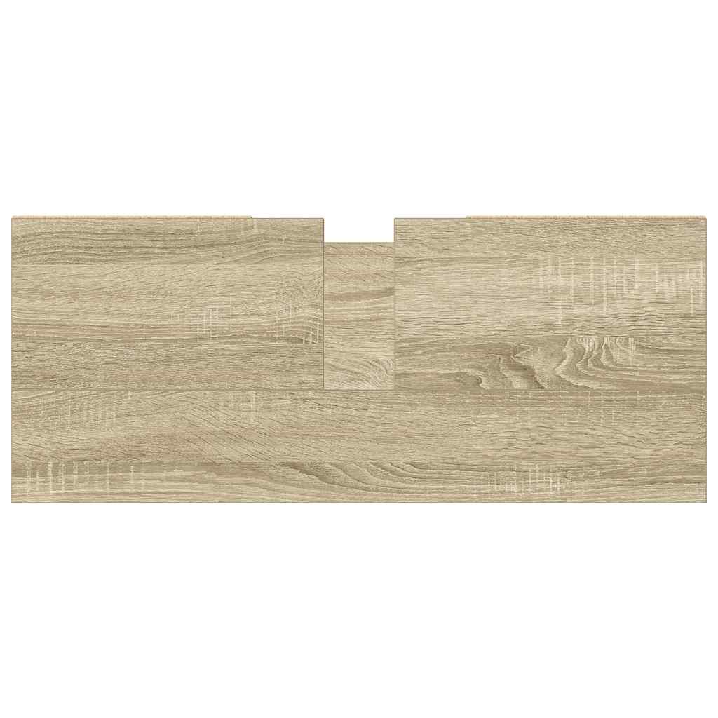 vidaXL Bathroom Cabinet Sonoma Oak 80x33x60 cm Engineered Wood
