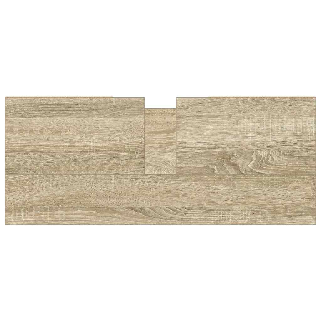 vidaXL Bathroom Cabinet Sonoma Oak 80x33x60 cm Engineered Wood