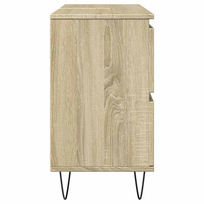 vidaXL Bathroom Cabinet Sonoma Oak 80x33x60 cm Engineered Wood