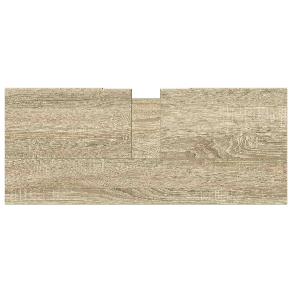 vidaXL Bathroom Cabinet Sonoma Oak 80x33x60 cm Engineered Wood