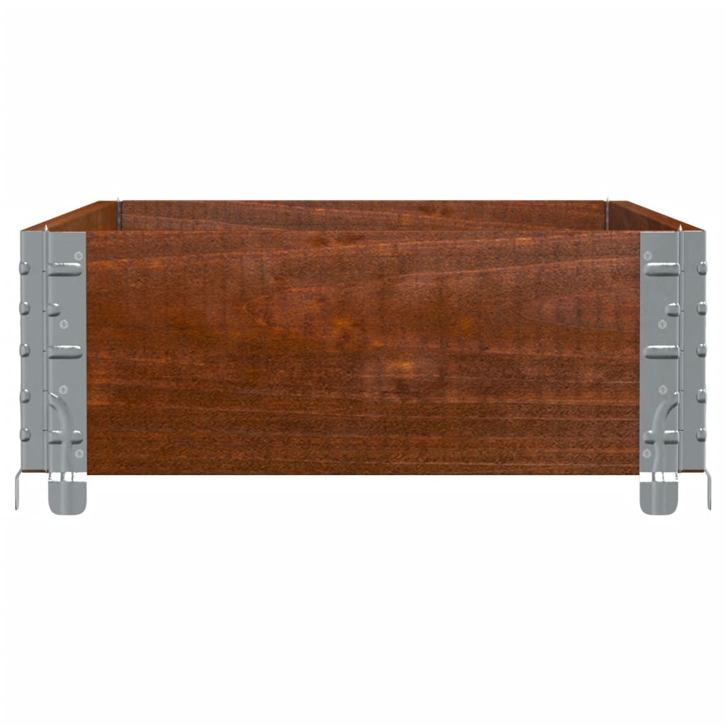 vidaXL Garden Planter Brown 100x50 cm Solid Wood Pine