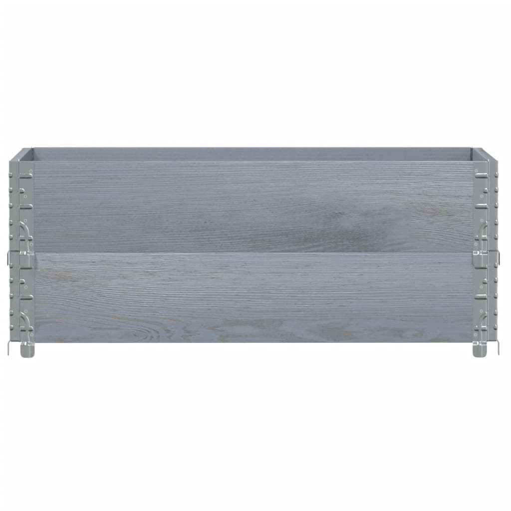 vidaXL Garden Planter Grey 100x50 cm Solid Wood Pine