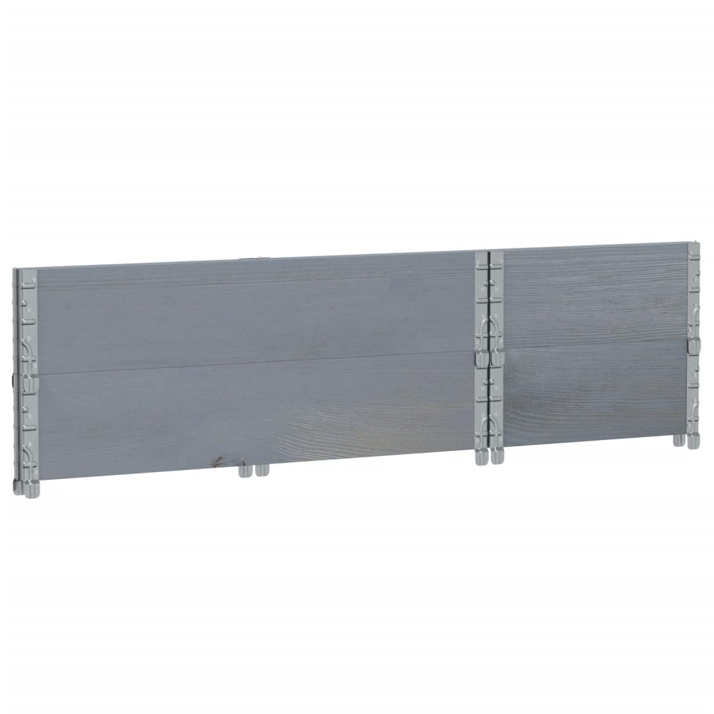 vidaXL Garden Planter Grey 100x50 cm Solid Wood Pine