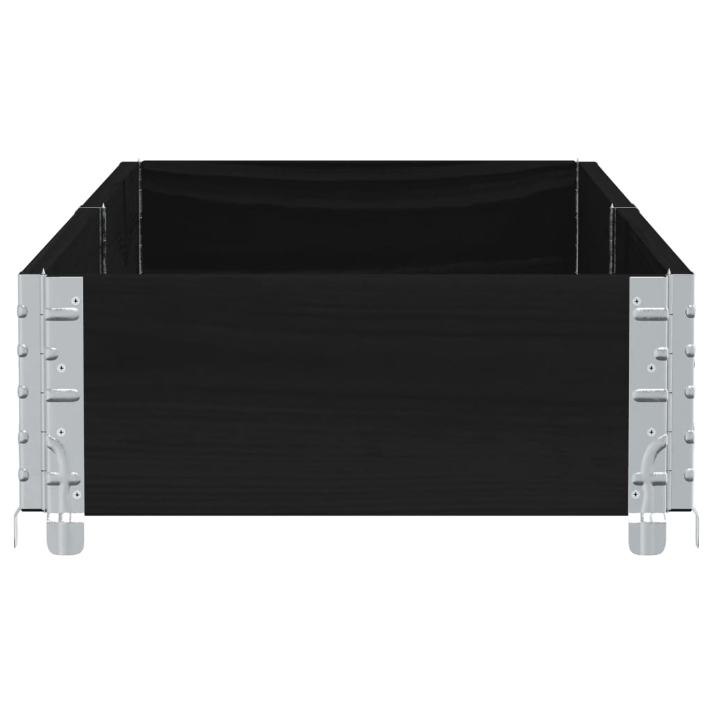 vidaXL Garden Planter Black 150x50 cm Solid Wood Pine