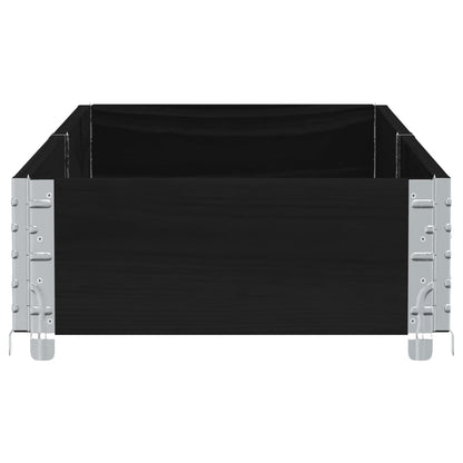 vidaXL Garden Planter Black 150x50 cm Solid Wood Pine