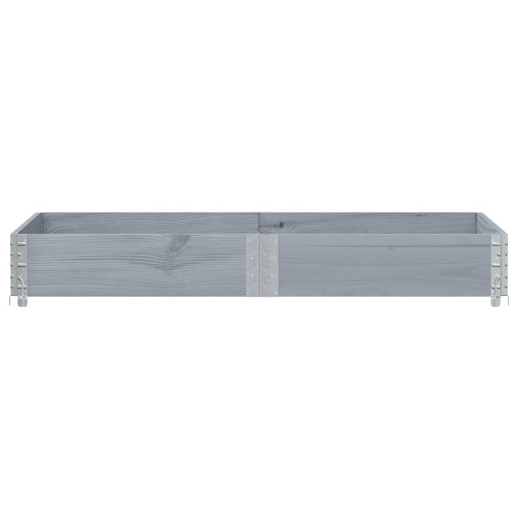 vidaXL Garden Planter Grey 150x50 cm Solid Wood Pine