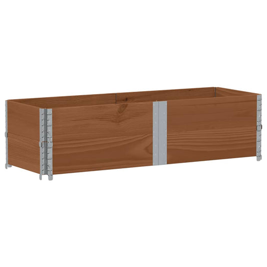vidaXL Garden Planter Brown 150x50 cm Solid Wood Pine