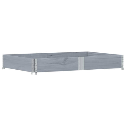 vidaXL Garden Planter Grey 150x100 cm Solid Wood Pine