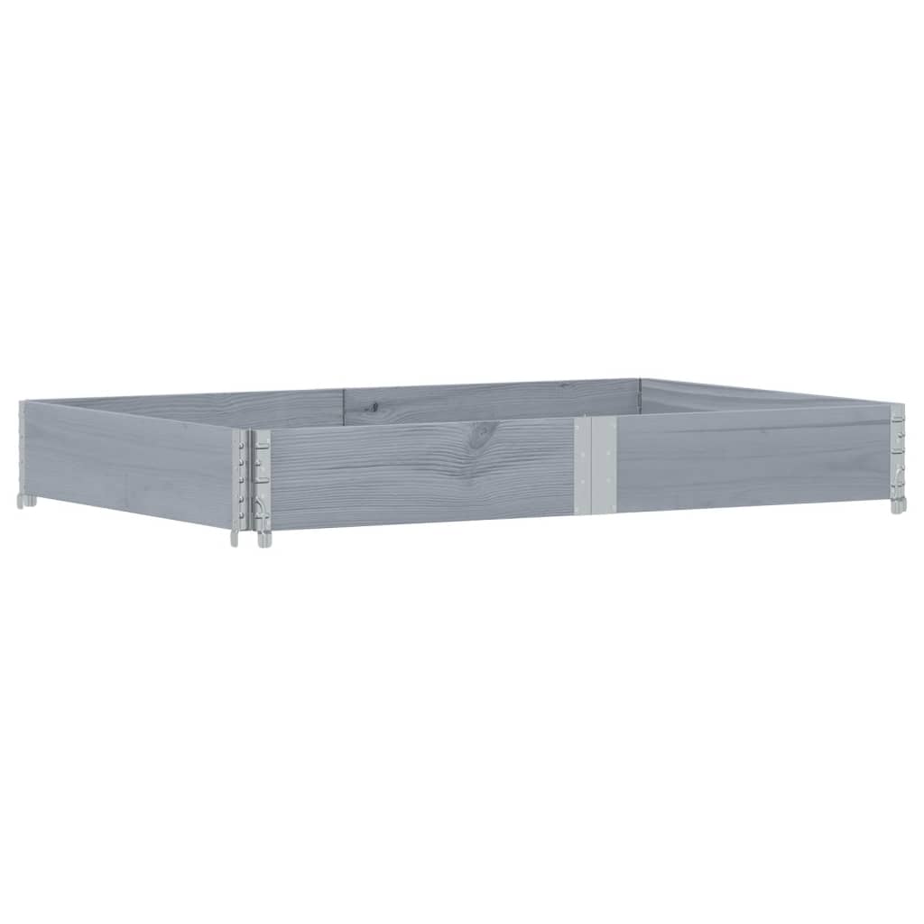 vidaXL Garden Planter Grey 150x100 cm Solid Wood Pine