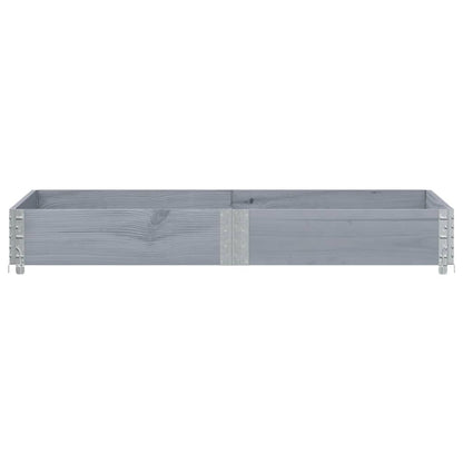 vidaXL Garden Planter Grey 150x100 cm Solid Wood Pine