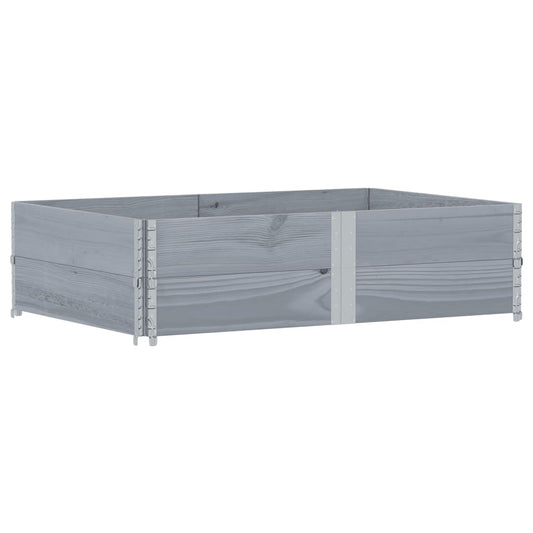 vidaXL Garden Planter Grey 150x100 cm Solid Wood Pine