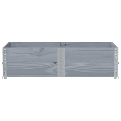 vidaXL Garden Planter Grey 150x100 cm Solid Wood Pine