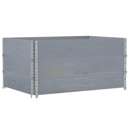 vidaXL Garden Planter Grey 120x80 cm Solid Wood Pine