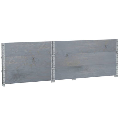 vidaXL Garden Planter Grey 120x80 cm Solid Wood Pine