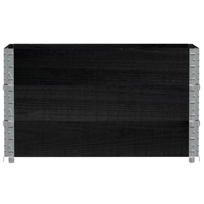 vidaXL Garden Planter Black 100x50 cm Solid Wood Pine