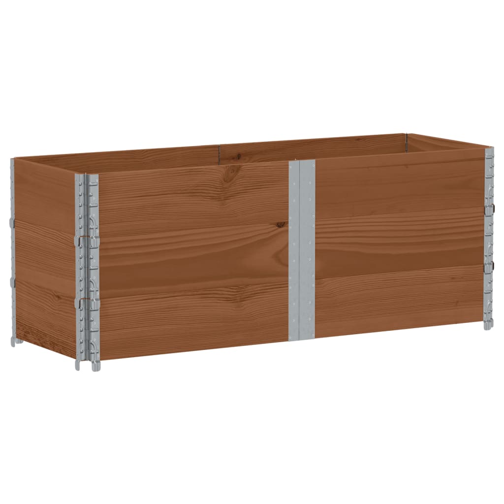 vidaXL Garden Planter Brown 150x50 cm Solid Wood Pine