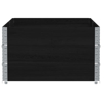vidaXL Garden Planter Black 150x100 cm Solid Wood Pine