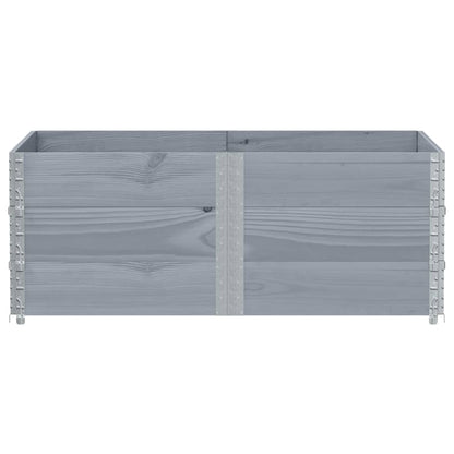 vidaXL Garden Planter Grey 150x100 cm Solid Wood Pine