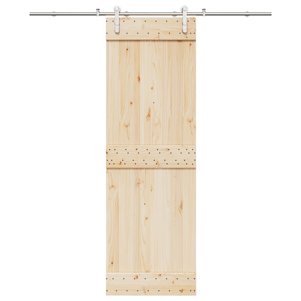 vidaXL Sliding Door Hardware Kit 200 cm Stainless Steel Silver