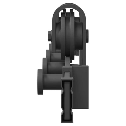 vidaXL Sliding Door Hardware Kit 152 cm Steel Black