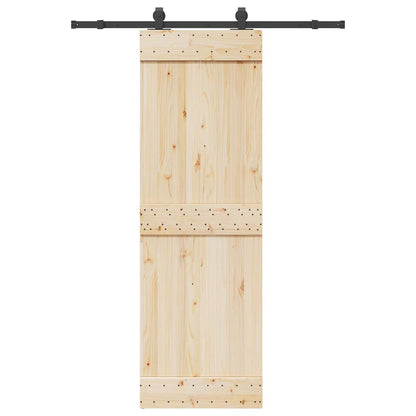 vidaXL Sliding Door Hardware Kit 152 cm Steel Black