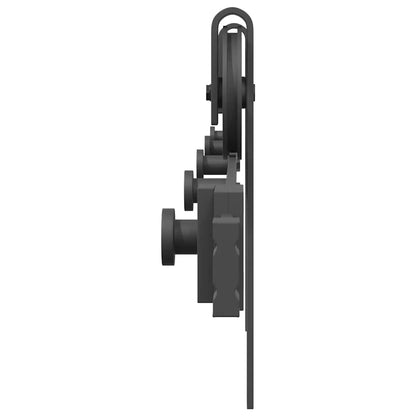 vidaXL Sliding Door Hardware Kit 200 cm Steel Black