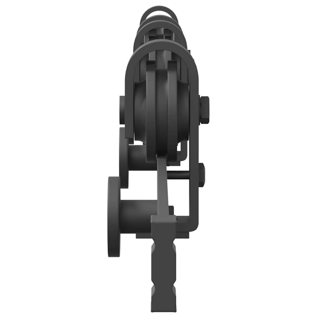 vidaXL Sliding Door Hardware Kit 183 cm Steel Black