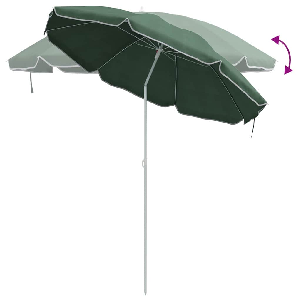 vidaXL Garden Parasol 170T Polyester Green