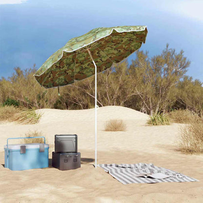 vidaXL Garden Parasol 240 cm 170T Polyester Camouflage