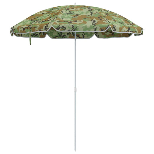 vidaXL Garden Parasol 240 cm 170T Polyester Camouflage