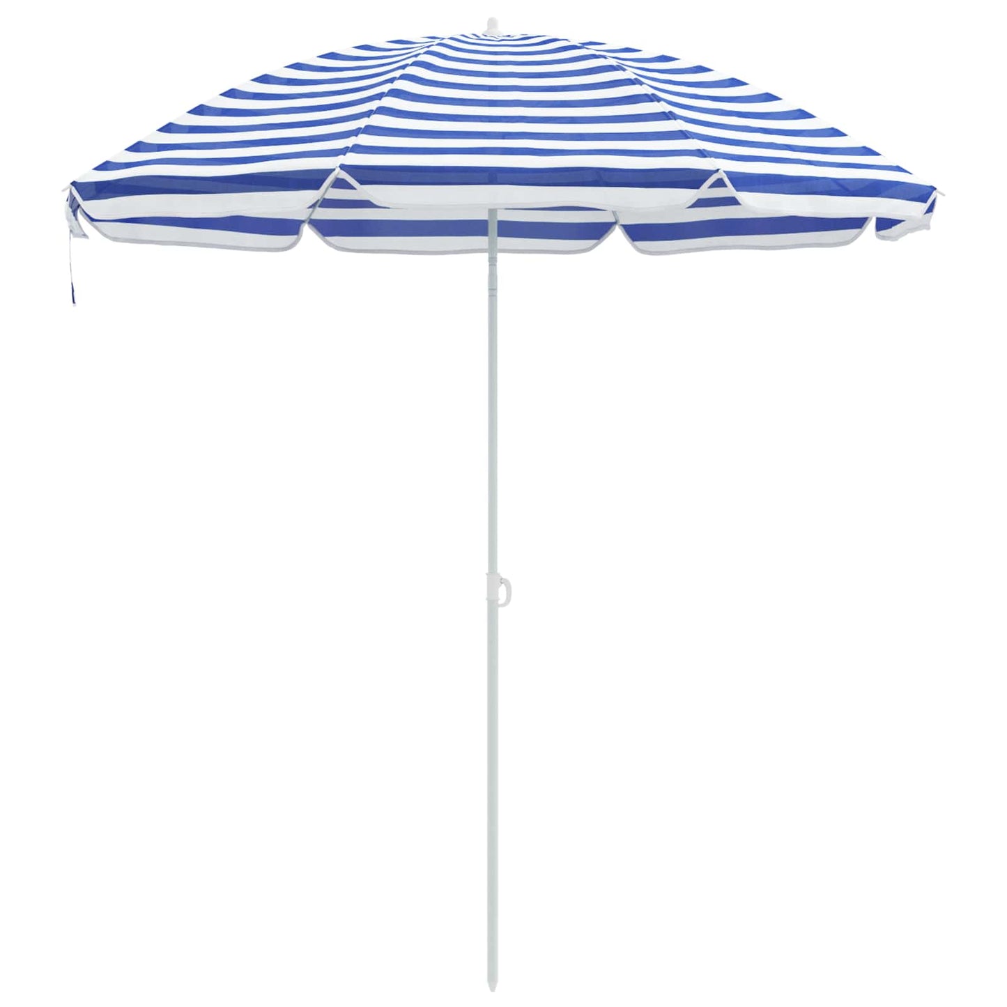 vidaXL Garden Parasol 263 x 263 x 272 cm 170T Polyester Blue and White