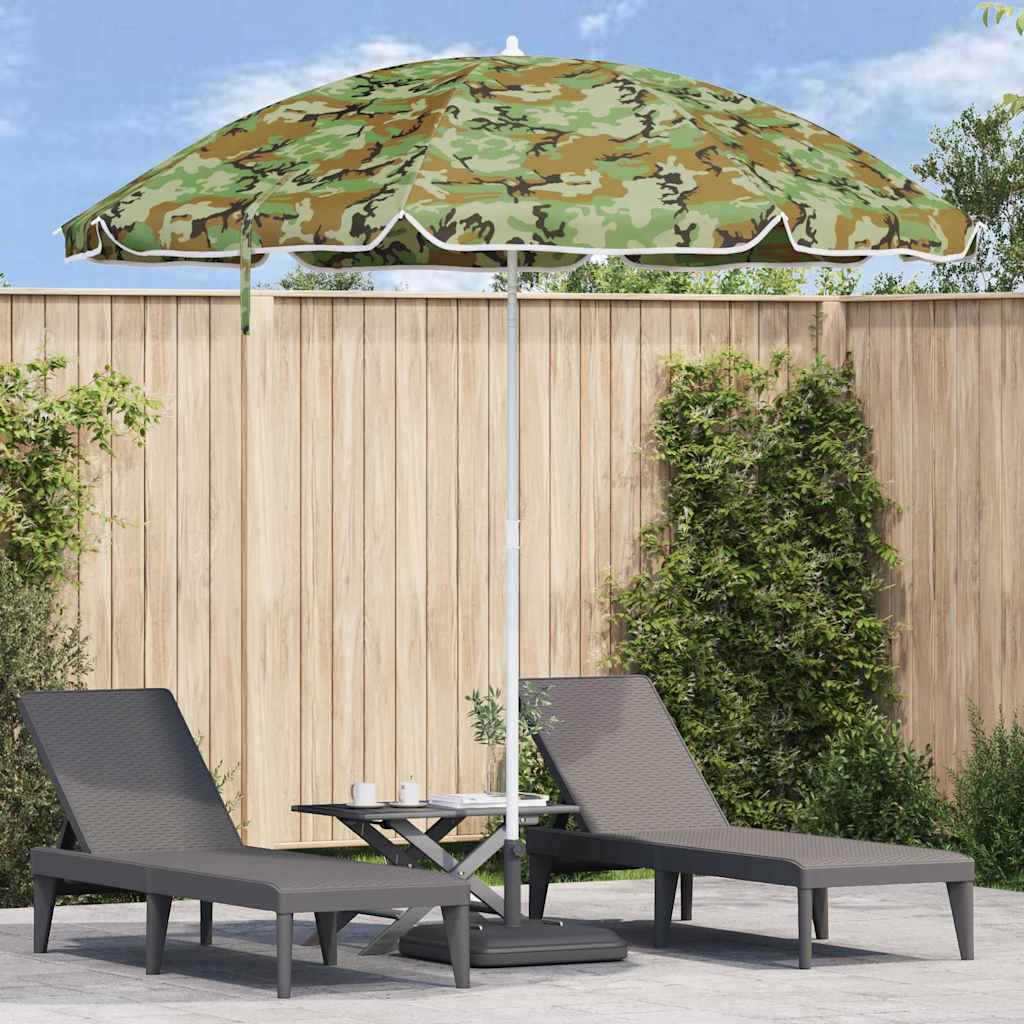 vidaXL Garden Parasol 263 x 263 x 272 cm 170T Polyester Camouflage
