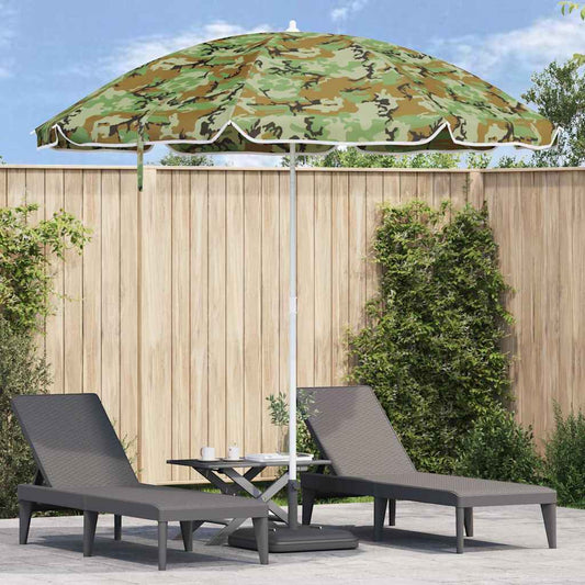 vidaXL Garden Parasol 263 x 263 x 272 cm 170T Polyester Camouflage