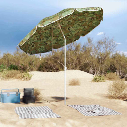 vidaXL Garden Parasol 263 x 263 x 272 cm 170T Polyester Camouflage