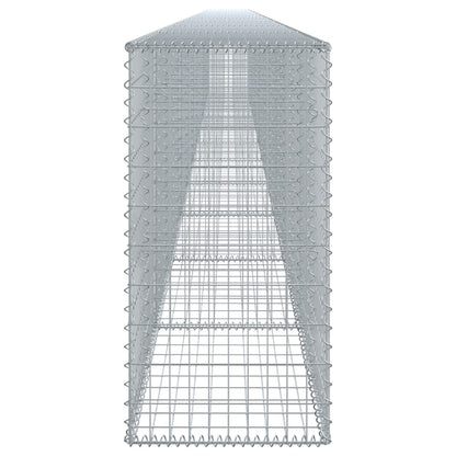 vidaXL Gabion Basket with Cover 1100x50x100 cm Galvanised Iron