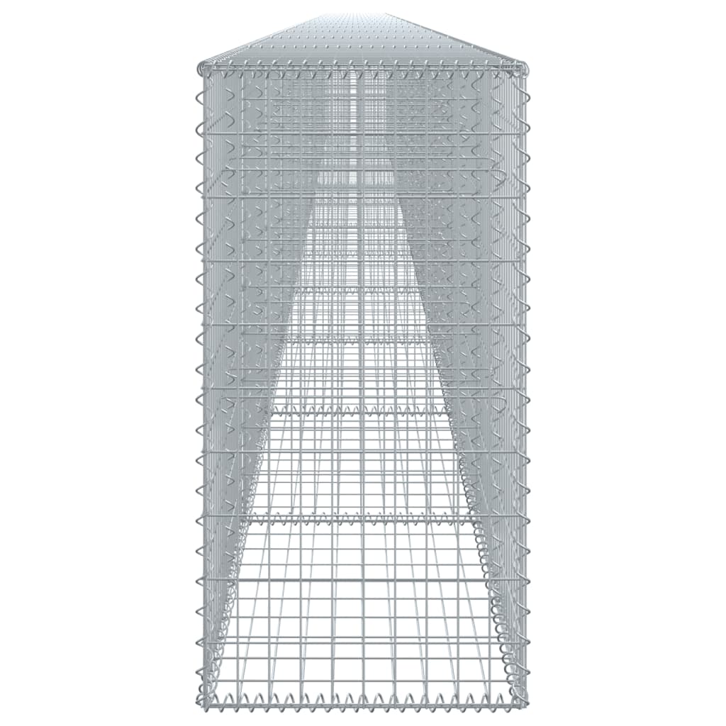 vidaXL Gabion Basket with Cover 1200x50x100 cm Galvanised Iron