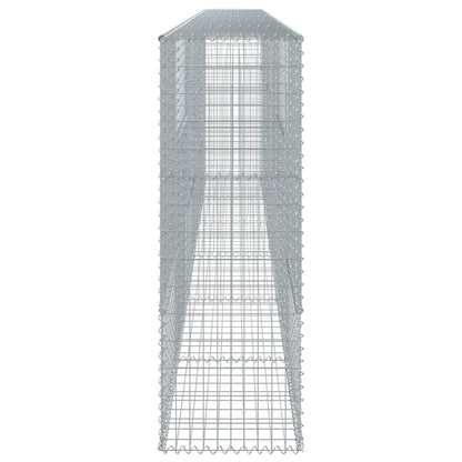 vidaXL Gabion Basket with Cover 600x50x150 cm Galvanised Iron