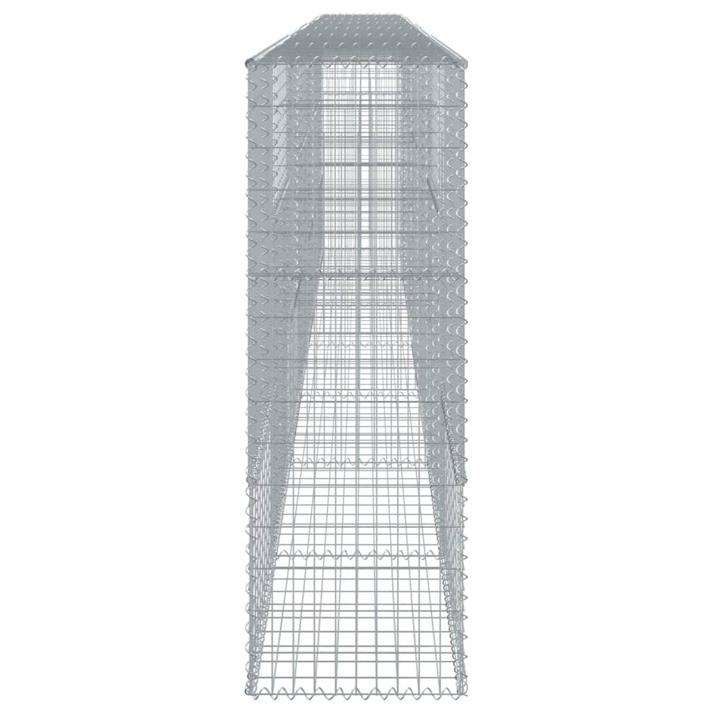 vidaXL Gabion Basket with Cover 700x50x150 cm Galvanised Iron