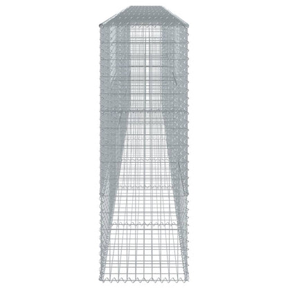 vidaXL Gabion Basket with Cover 700x50x150 cm Galvanised Iron