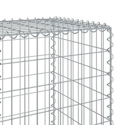 vidaXL Gabion Basket with Cover 700x50x150 cm Galvanised Iron