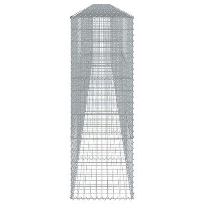 vidaXL Gabion Basket with Cover 1000x50x150 cm Galvanised Iron