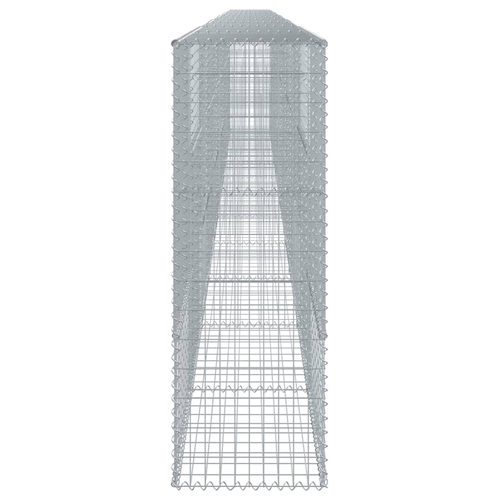 vidaXL Gabion Basket with Cover 1100x50x150 cm Galvanised Iron
