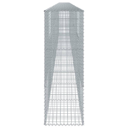 vidaXL Gabion Basket with Cover 1100x50x150 cm Galvanised Iron