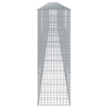 vidaXL Gabion Basket with Cover 1200x50x150 cm Galvanised Iron