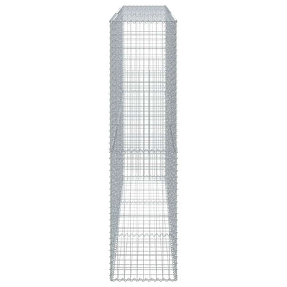 vidaXL Gabion Basket with Cover 300x50x200 cm Galvanised Iron