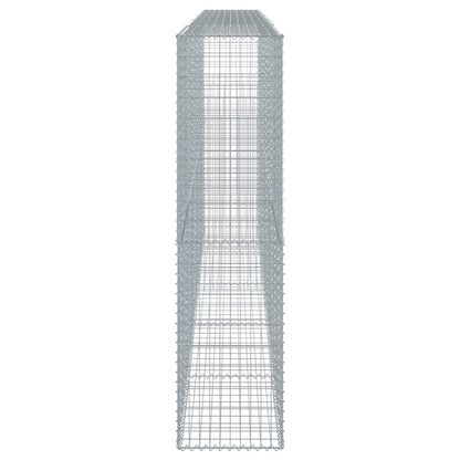 vidaXL Gabion Basket with Cover 500x50x200 cm Galvanised Iron