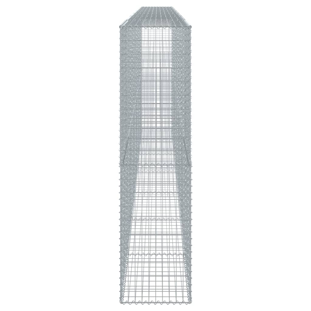vidaXL Gabion Basket with Cover 700x50x200 cm Galvanised Iron