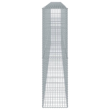 vidaXL Gabion Basket with Cover 800x50x200 cm Galvanised Iron