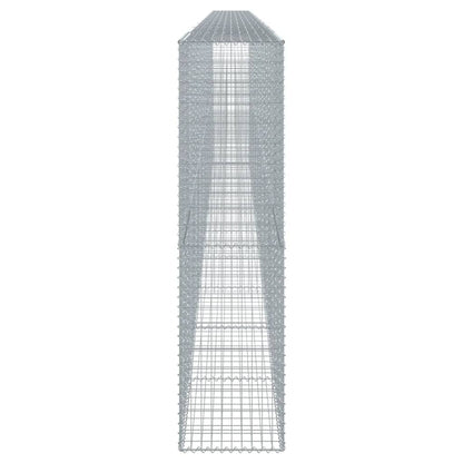 vidaXL Gabion Basket with Cover 1000x50x200 cm Galvanised Iron