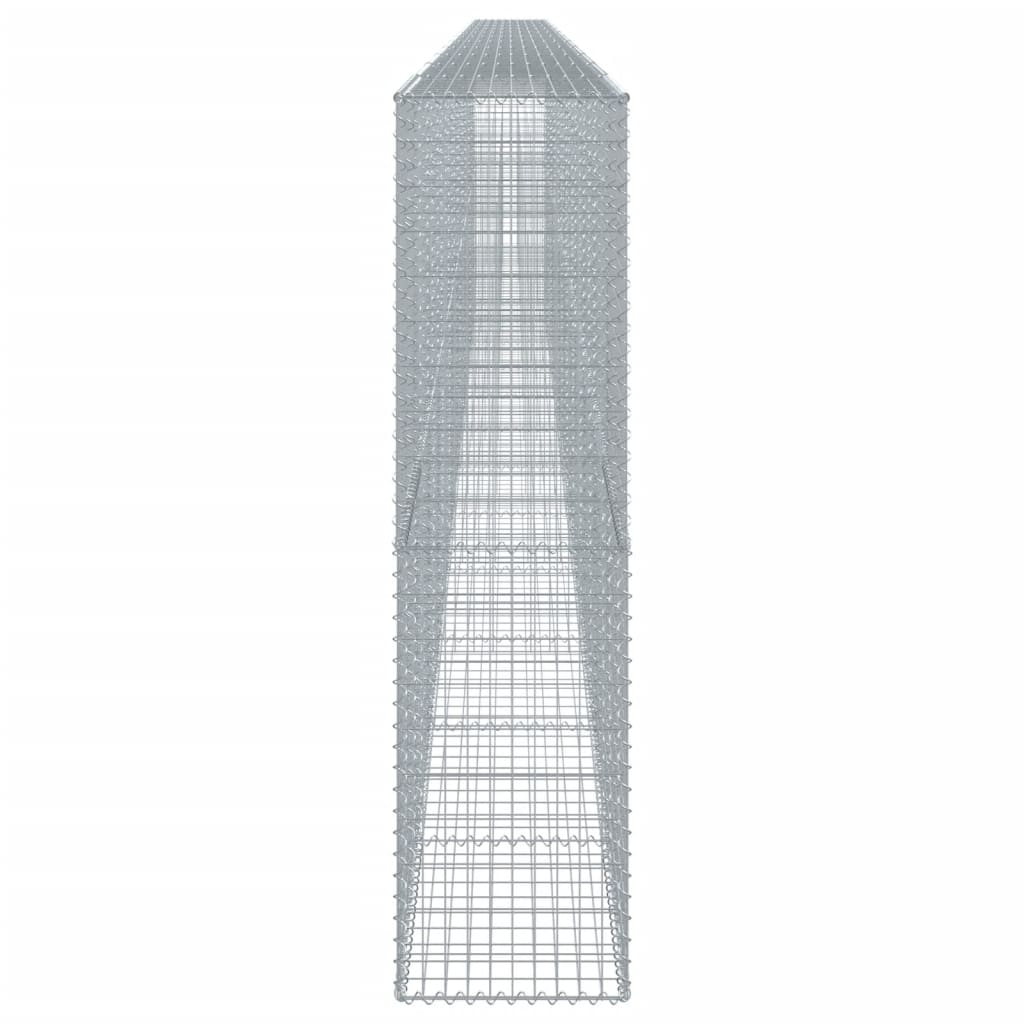 vidaXL Gabion Basket with Cover 1200x50x200 cm Galvanised Iron